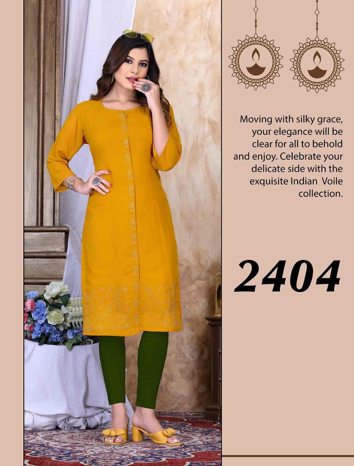 Beauty Queen Retro Ethnic Wear Georgette Wholesale Kurti Collection